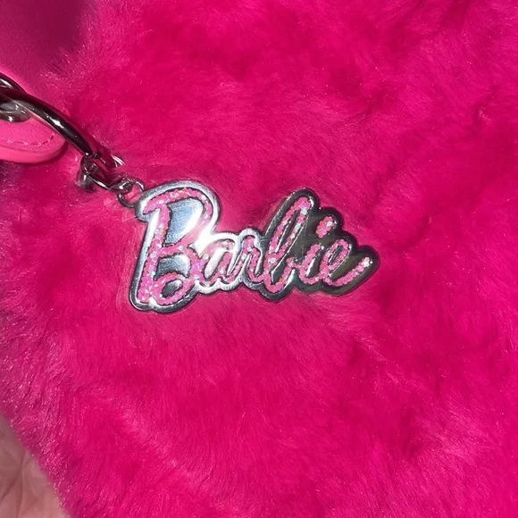 NWT Limited Edition Barbie Pink Faux fur purse - Picture 4 of 5